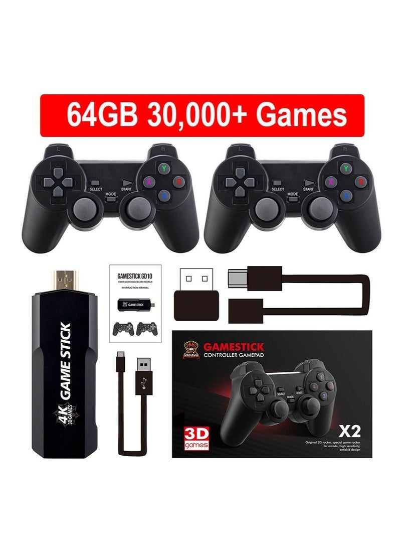 Generic - Portable Video Game Console GD10 Plus Wireless Controllers 4K HD TV Retro Game Console 50 Emulators Over 40000 Games For PS1 N64 DC - Image 1
