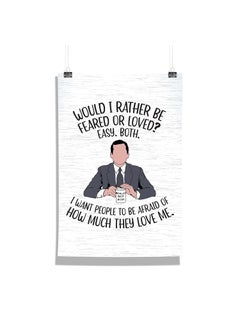 Epic Stuff Epic Stuff The Office Would I Rather Micheal Scott Design A3 Wall Poster Without Frame Best Gifts For The Office FansThe Office FandomGreat Accessory For Home Decor 