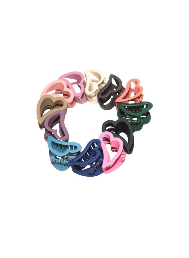 Kalaneet Korean Colorful Claw Plastic Cross Hair Clips for Girls and Women's Hair Accessories | Unbreakable Hair Clutcher Claw Clips | Butterfly Claw Hair Clip, Multi-Colour-3, (Pack Of 6) - Image 1