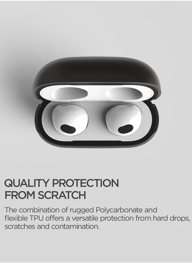 VRS Design - Modern for Airpods 3 Case Cover (2021) with Leather Strap - Metal Black - Image 1