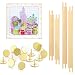Glooglitter 2 Sets Stretcher Bars for Needlework with Thumb Tacks Regular Needlepoint Stretcher Bars Wooden Canvas for Embroidery Stitch Frame Set Bundle with Crafts68 InchWood - Image 2