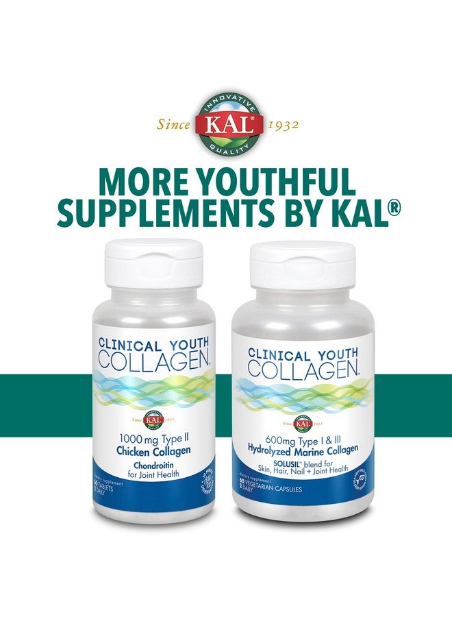 KAL Clinical Youth Collagen | Healthy Skin, Hair, Nail and Joint Support | Vitamin C | Natural Tangerine Flavor | 10.5oz, 40 Serv. - Image 5