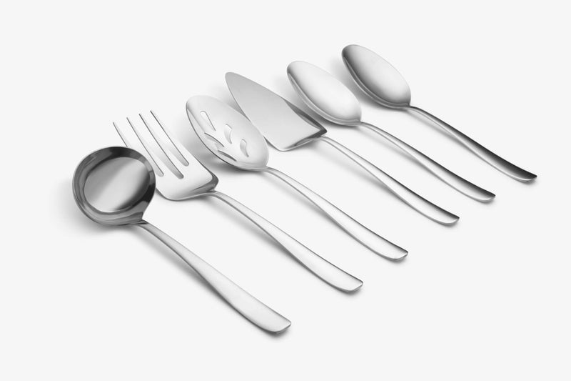 Cambridge Silversmiths Bourne Mirror Oversized 6 Piece Serving Set, Silver - Image 2