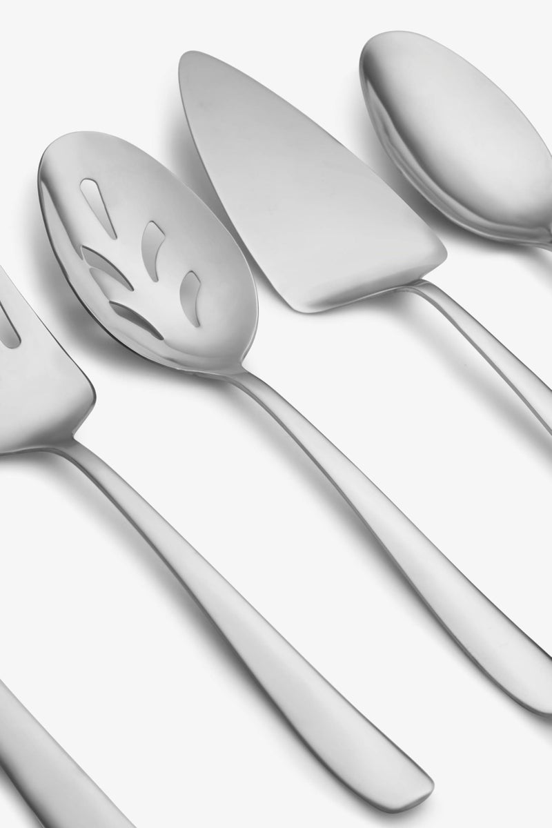 Cambridge Silversmiths Bourne Mirror Oversized 6 Piece Serving Set, Silver - Image 3