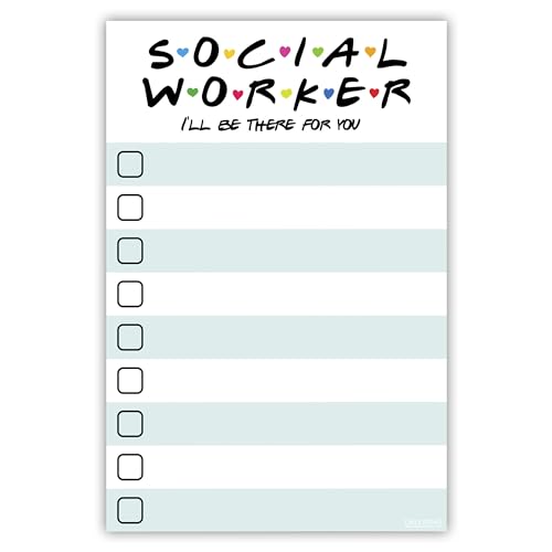 DAILY RITMO Social Worker Gift - to Do List Sticky Notes | Social Work Gifts | I'll Be There for You | Appreciation Week Bulk Gifts for Women and Men - Image 1