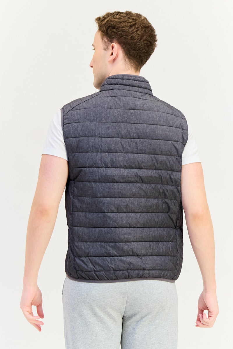 Ellesse Men Sportswear Fit Sleeveless Outdoor Vest, Grey - Image 2