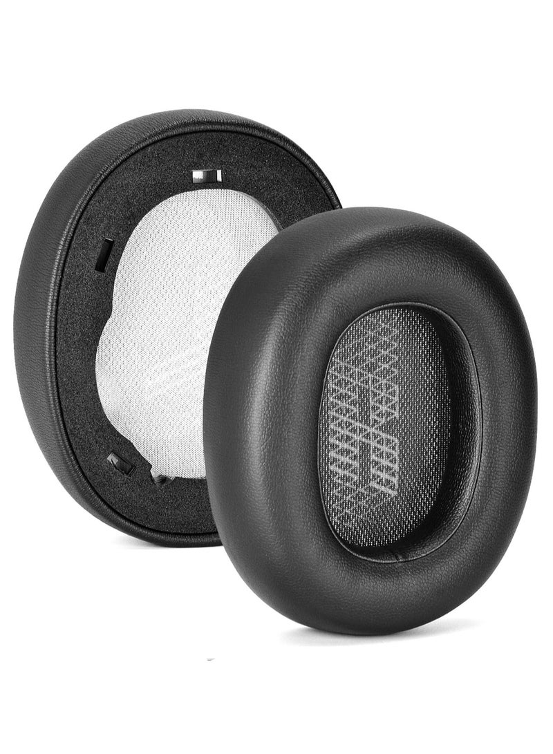 Live 650 BTNC E65BTNC Ear Cushion Memory Foam Softer Leather Ear Pads Replacement Compatible with JBL E65 E65BTNC / Duet NC/Live 650BTNC Live 660 BTNC Headphones (Black)  - Image 1