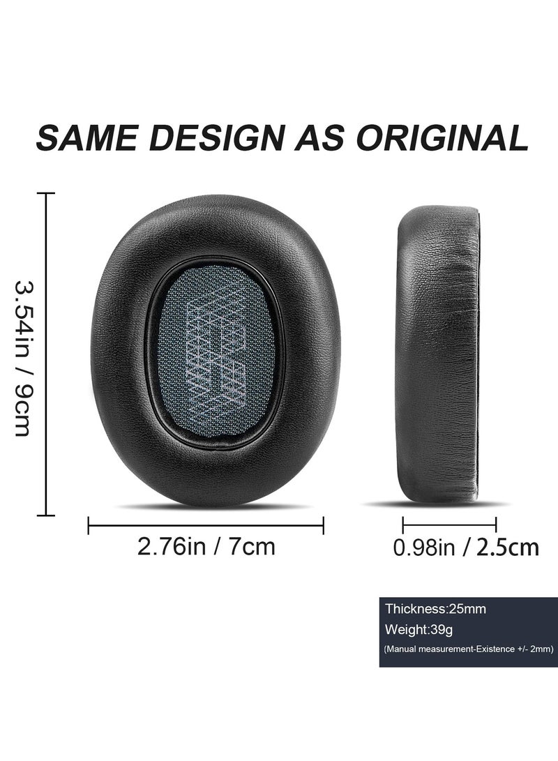 Live 650 BTNC E65BTNC Ear Cushion Memory Foam Softer Leather Ear Pads Replacement Compatible with JBL E65 E65BTNC / Duet NC/Live 650BTNC Live 660 BTNC Headphones (Black)  - Image 3
