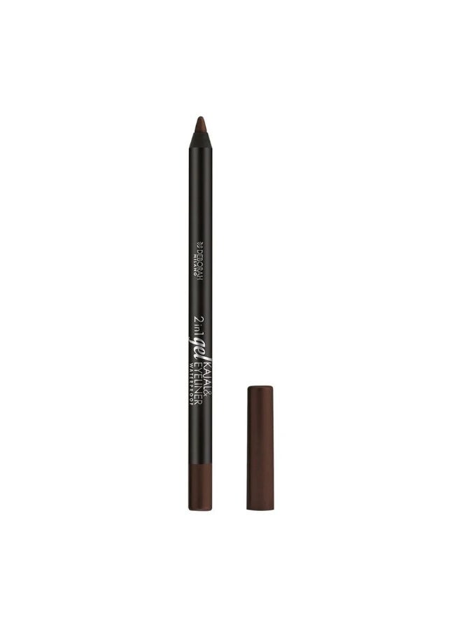 DEBORAH D 2 IN 1 GEL KAJAL & EYE LINER PENCIL W.P 05 - DEBORAH - Image 2