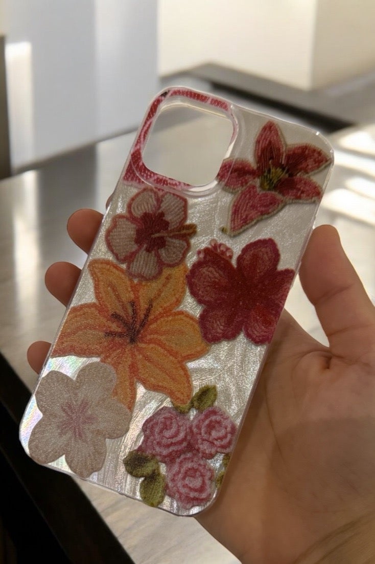 Elegance Iphone Case Cover For Iphone 11 Pro Anti-Slip With Elegant Floral Design - Image 1