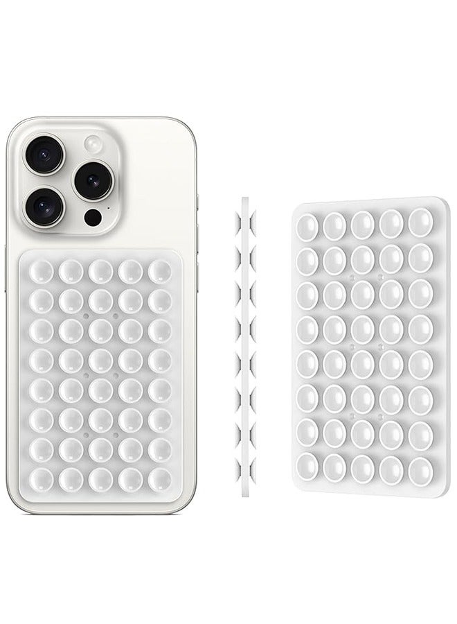 Sthxyfaith Silicone Suction Cup Phone Case Mount Double Sided, Phone Accessories Hands-Free Strong Grip Holder for Selfies and Videos, Silicon Phone Stand Sticky for iPhone and Android - Image 1
