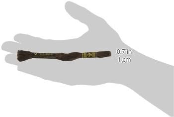 DMC خيط تطريز دبل مرسير 1173371 من DMC بستة خيوط قطنية ملونة باللون الأسود والبني 87 ياردة - Image 2