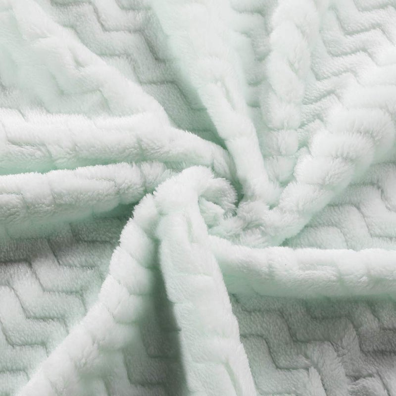 CREVENT 30''X40'' Soft Cozy Warm Baby Blankets for Boys Girls Solid Color - All Season Use - Newborn Essentials (Wave Avocado Green) - Image 4