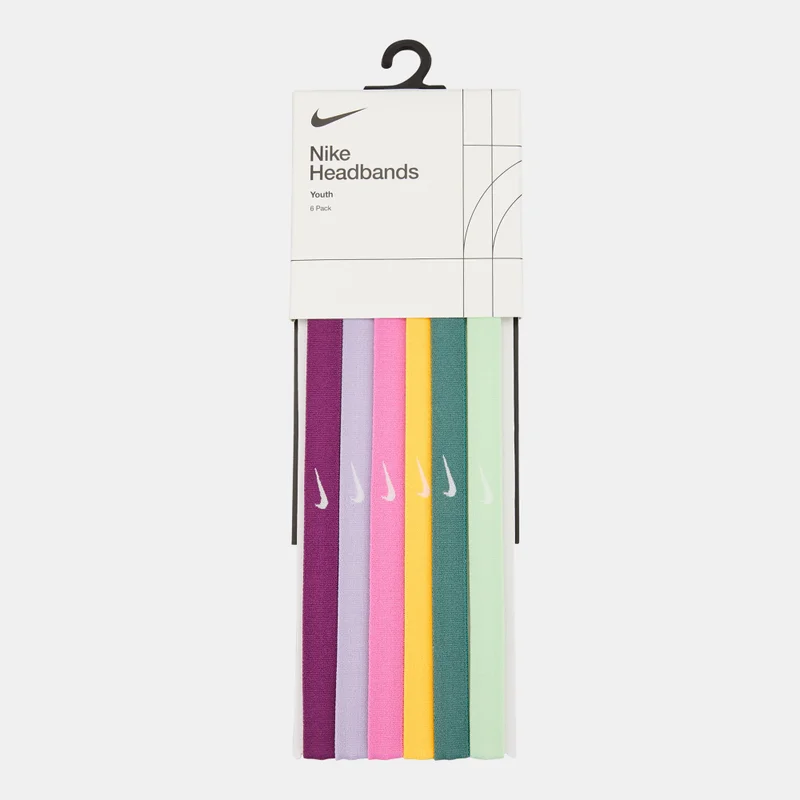 نايكي Kids' Swoosh Headbands (6 Pieces)