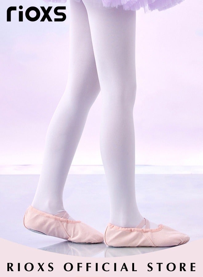Girls 3 Pairs Ballet Dance Footed Tights, Ultra Soft School Students Tights, Ballet Tight Leggings For Toddler/Little Kid/Big Kid, Stretchy Tights Cozy Pants