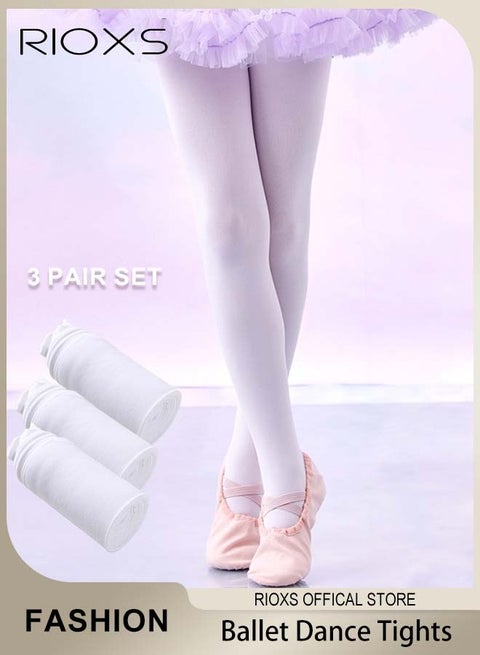 فتيات 3 أزواج رقصات الباليه، رقصات خفيفة لطلاب المدرسة، ساقين مشدودين للباليه للأطفال/الأطفال الصغار/الأطفال الكبار، سراويل ضيقة دافئة