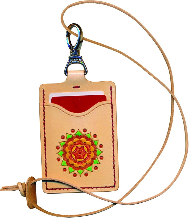 Realeather ID Lanyard Leathercraft Kit Natural - Image 1