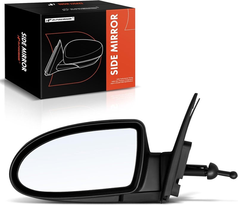 A-Premium Driver Side Manual Door Mirror for Hyundai Accent 2006-2011 - Image 1