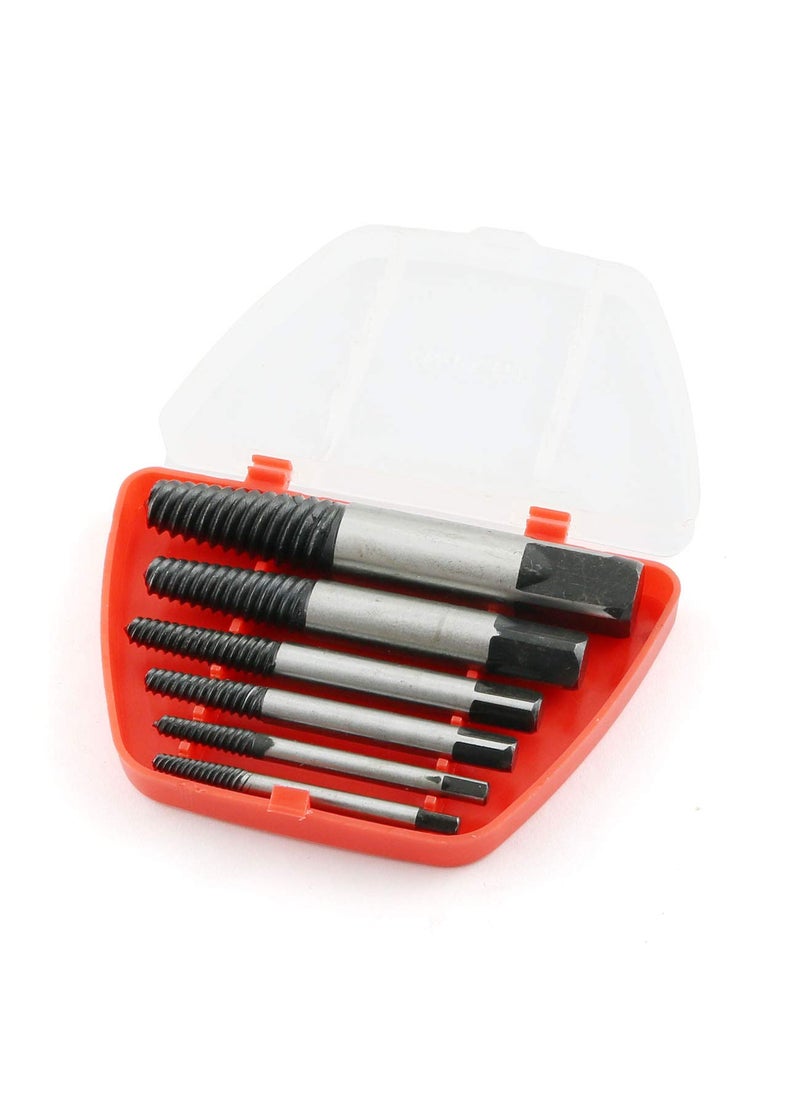 Hetkrishi Hetkrishi 6pcs Screw Extractor Kit Broken Bolt Remover Removing Damaged Screw Extractor Tool Set  - Image 2