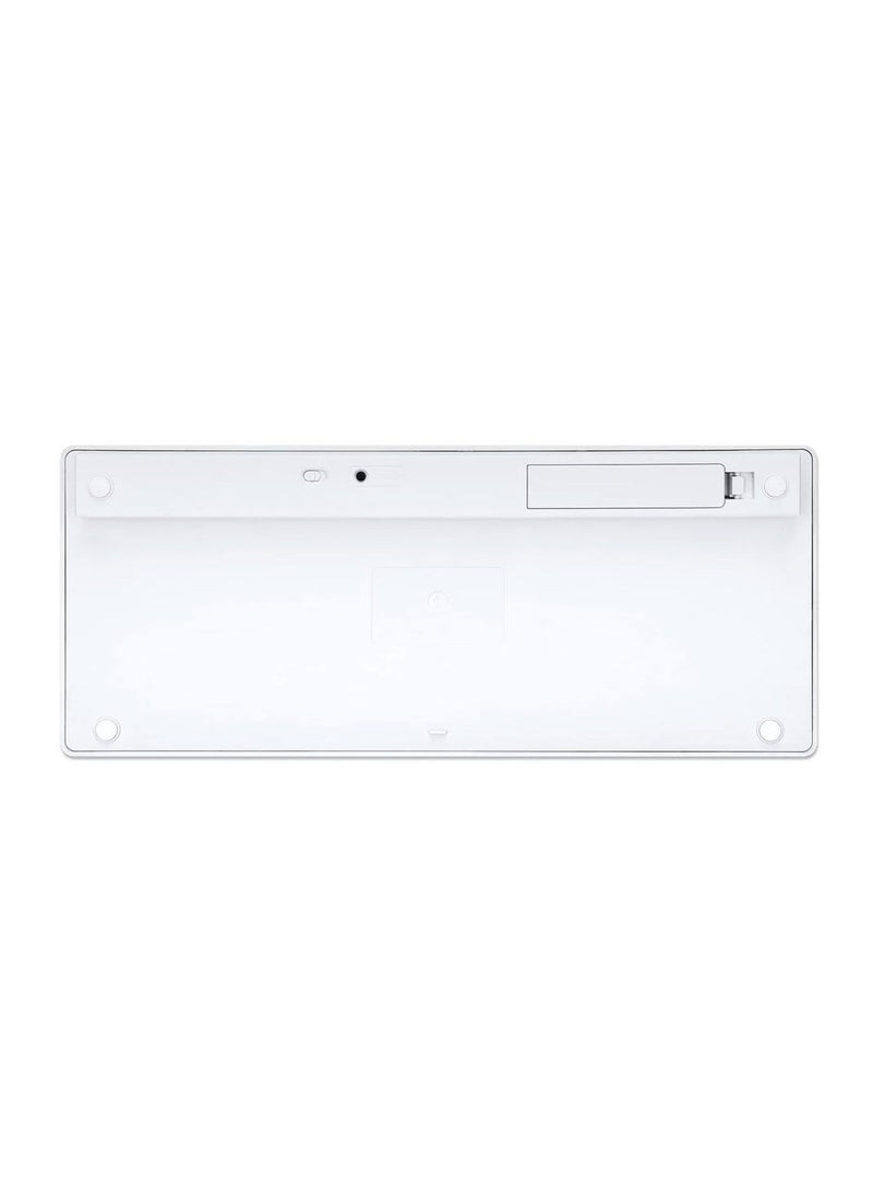 Manhattan Manhattan Ultra Slim Dual-Mode Wireless Keyboard - 180566 - Silver / White  - Image 5