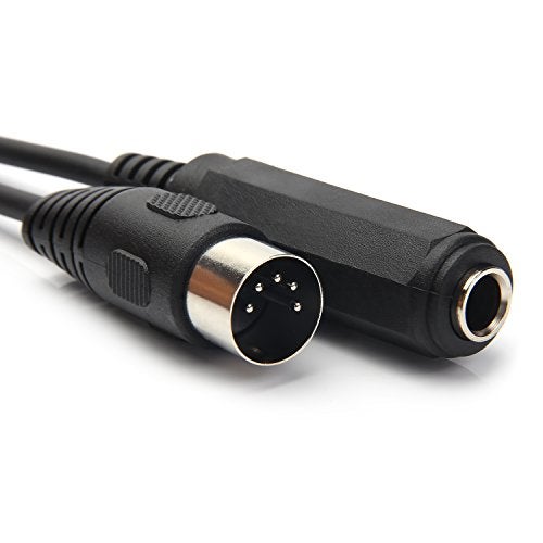 SiYear 6.35mm Female 1/4" TRS to DIN 5 Pin MIDI Cable Adapter for Speaker, Amplifier, Mixer to MIDI Keyboard, Synthesizer and Guitar Connection (30 cm/0.3m) - Image 5