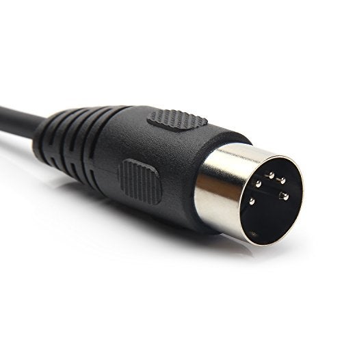 SiYear 6.35mm Female 1/4" TRS to DIN 5 Pin MIDI Cable Adapter for Speaker, Amplifier, Mixer to MIDI Keyboard, Synthesizer and Guitar Connection (30 cm/0.3m) - Image 4