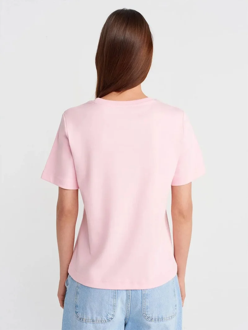 ديلفين Dilvin Women's Cotton Crew Neck T-Shirt