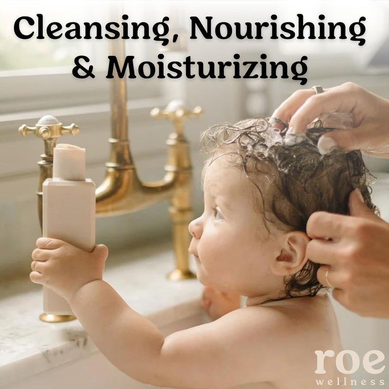Roe Wellness Toddler Baby Body Wash Shampoo Moisturizing Clean Ingredients Suitable for Sensitive Skin FragranceFree Natural Vanilla Scent Fresh Cleaning 94 fl oz - Image 3