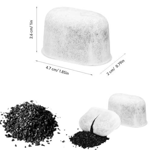 bahforam Water Filter Replacement for Delonghi 731328779 DLSC002 COM530M ECAM ETAM EPAM, Activated Charcoal Filter, 5 Pack - Image 2