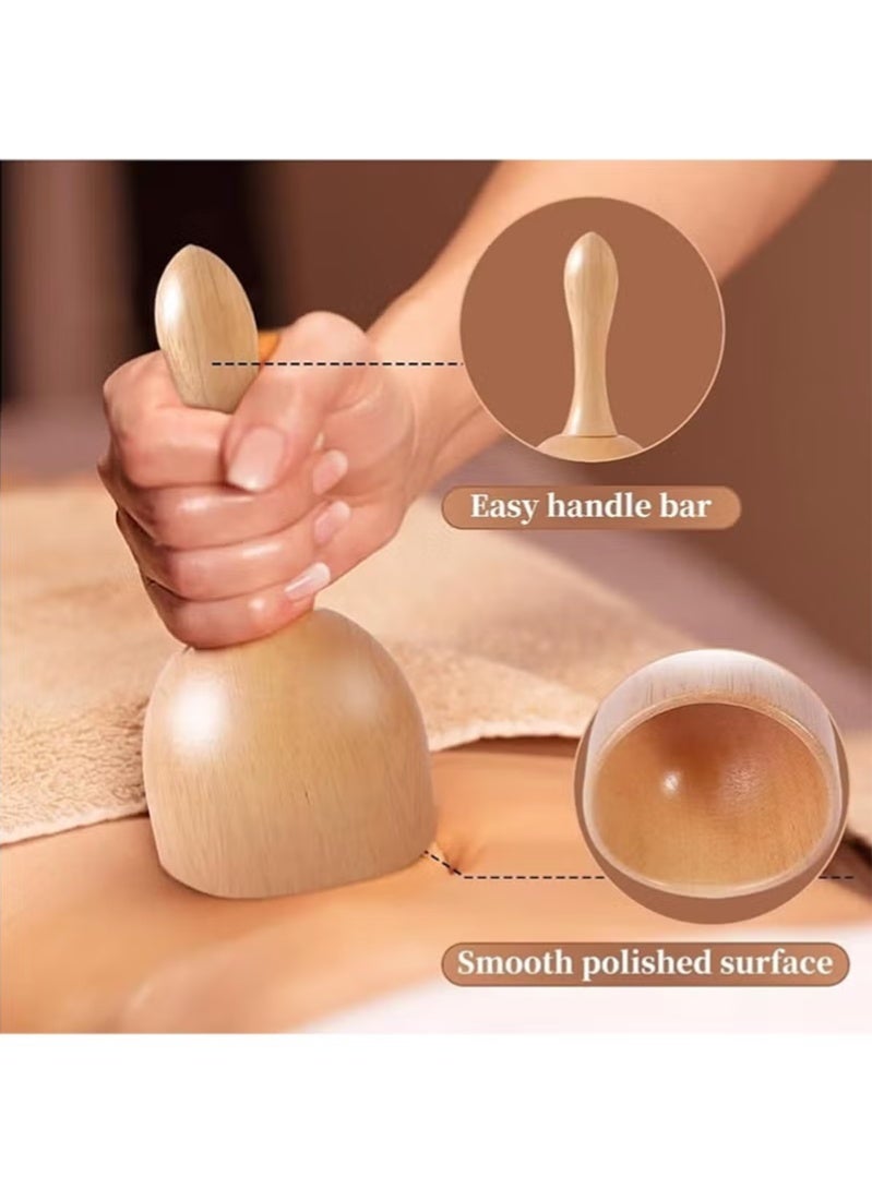 توبيتش اخشاب مساج - 6 قطع أدوات تدليك خشب، مُدلّك خشبي لتخفيف آلام العضلات ومساج الأنسجة الضمورية - Image 4