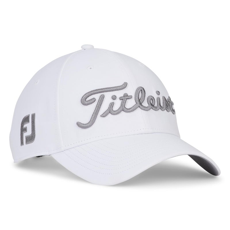Titleist Men's Tour Performance Golf Hat, White/Gray - Image 2
