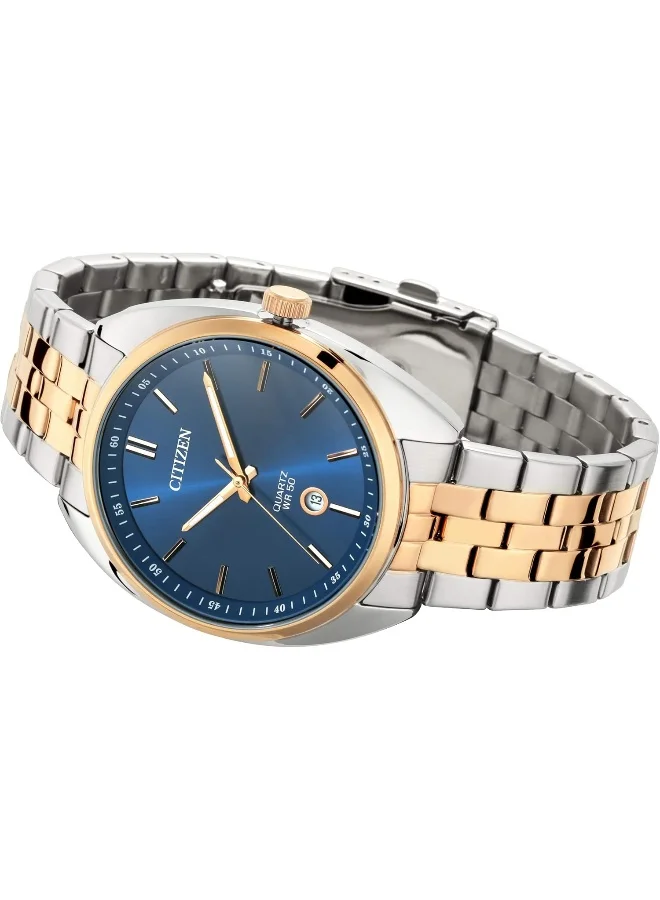 CITIZEN Men's QUARTZ MEN Two Tone Stainless Steel with Two-Tone Gold Plating Strap - BI5096-53L