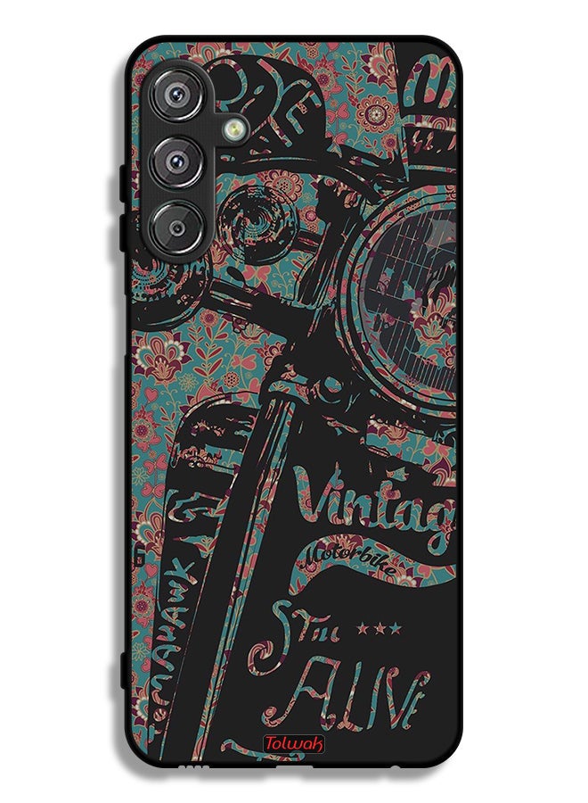 Tolwak Samsung Galaxy M15 5G Protective Case Cover Vintage Motorbike - Image 1