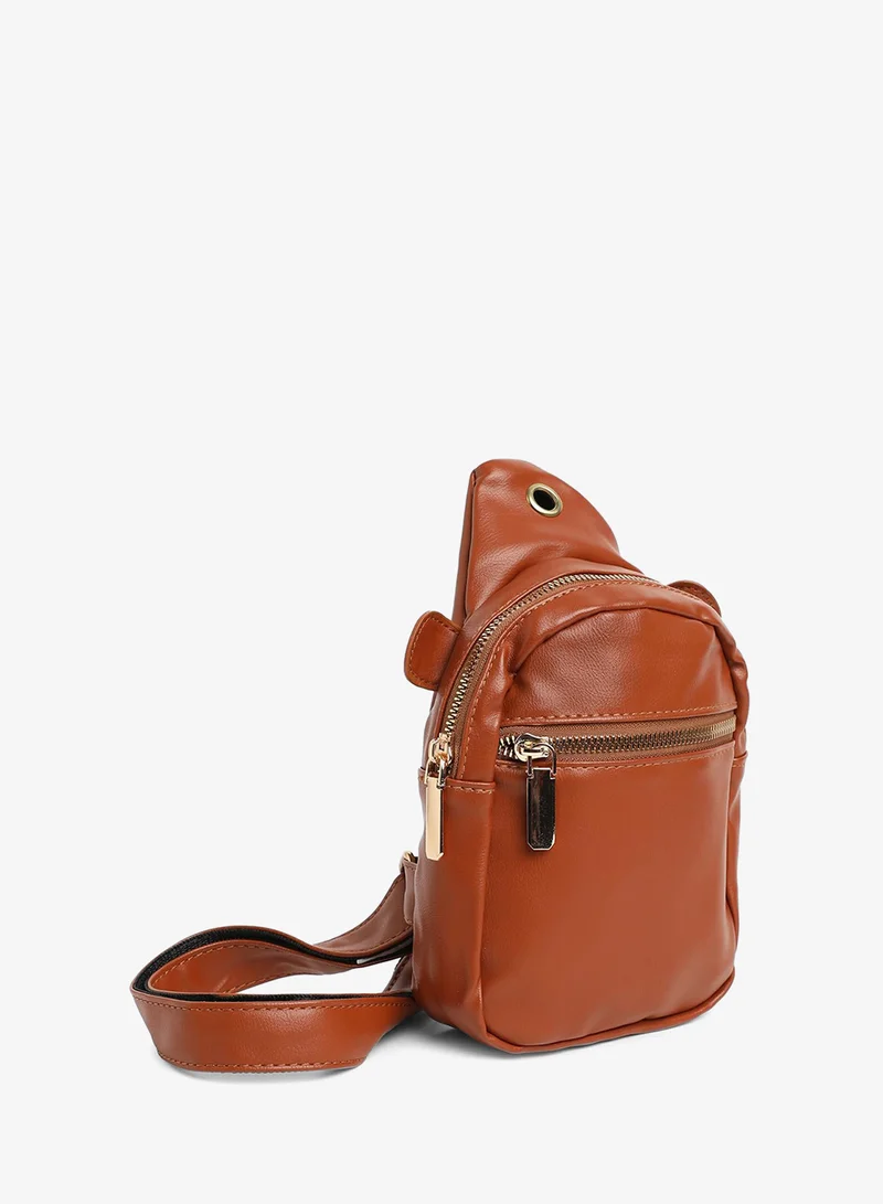 Haute Sauce  Zipper Sling Bag  | Best Price UAE