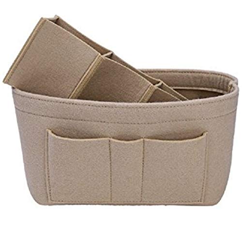 ZTUJO Purse Organizer Insert, Felt Bag Organizer For Handbag Purse Organizer,13 Colors, 6 Size (Large, Beige) - Image 4