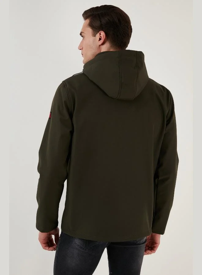 Buratti  Buratti Water and Wind Resistant Hooded Softshell Jacket Men's Jacket 5855045 for Men | Best Price UAE