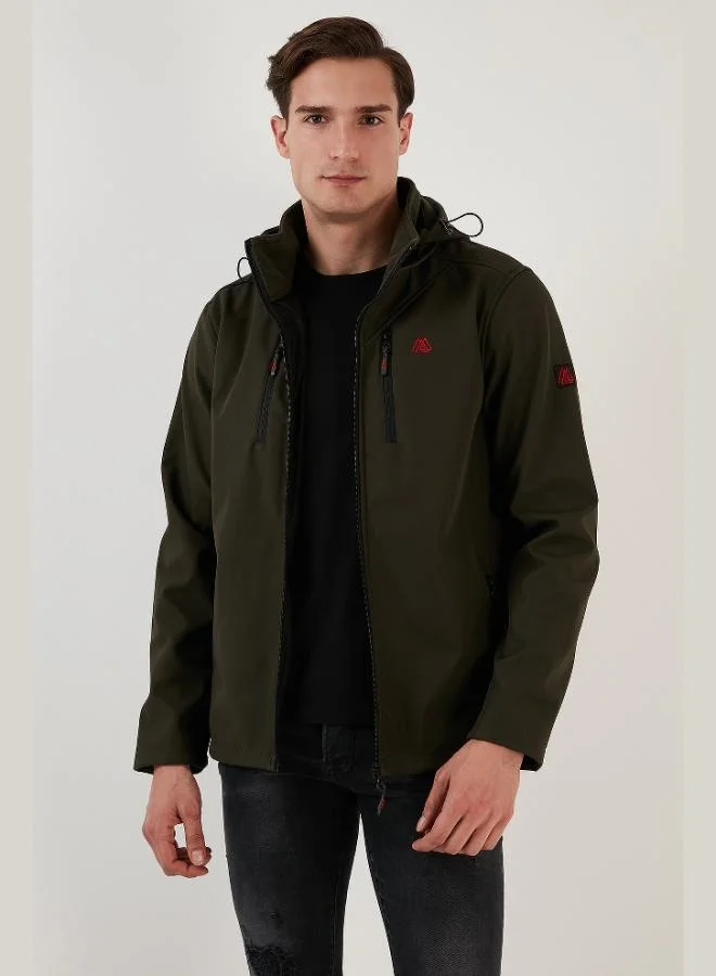 Buratti  Buratti Water and Wind Resistant Hooded Softshell Jacket Men's Jacket 5855045 for Men | Best Price UAE