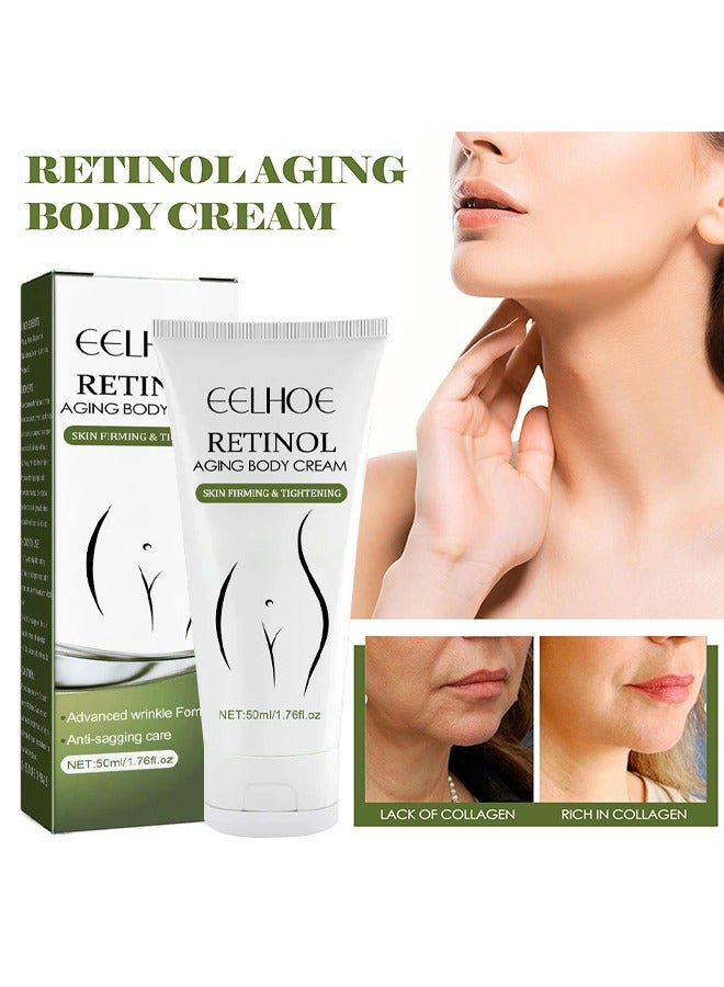إيلهو كريم الجسم للشيخوخة بالريتينول ، كريم الببتيدات المشدد للوجه والجسم ، يرطب ، كريم مرطب الكولاجين المضاد للشيخوخة ، كريم الريتينول والوجه المضاد للشيخوخة للوجه - Image 1