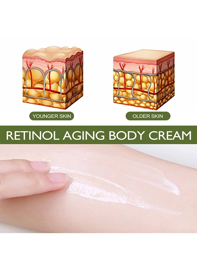 إيلهو كريم الجسم للشيخوخة بالريتينول ، كريم الببتيدات المشدد للوجه والجسم ، يرطب ، كريم مرطب الكولاجين المضاد للشيخوخة ، كريم الريتينول والوجه المضاد للشيخوخة للوجه - Image 4