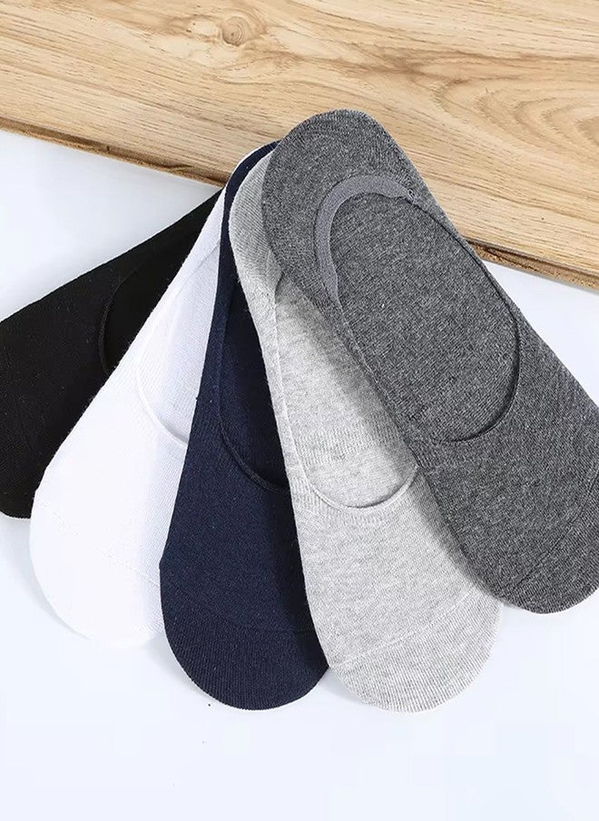 FIMS Unisex Pack Of 5 Anti-Slip No Show Low Cut Sports Loafer Socks - Image 4