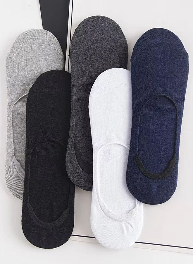 FIMS Unisex Pack Of 5 Anti-Slip No Show Low Cut Sports Loafer Socks - Image 2