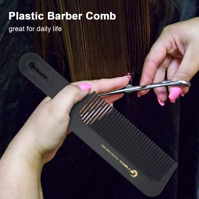 Cutting Comb: White Qualified Plastic - Anti-static Durable Hair Care Comb for Home Hair Salon Personal Professional Use - Image 3