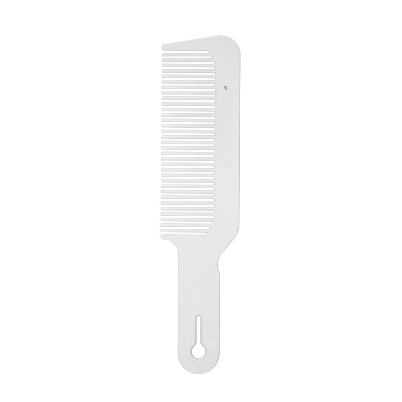 Cutting Comb: White Qualified Plastic - Anti-static Durable Hair Care Comb for Home Hair Salon Personal Professional Use - Image 1