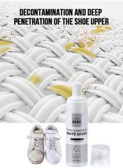 WILLIAM WEIR 200ml Foam Shoe Cleaner for Non-washing Decontamination and Whitening of Sports Shoe Sneakers White Shoes Microfiber Shoe and Cloth Shoes Cleaning  - Image 3