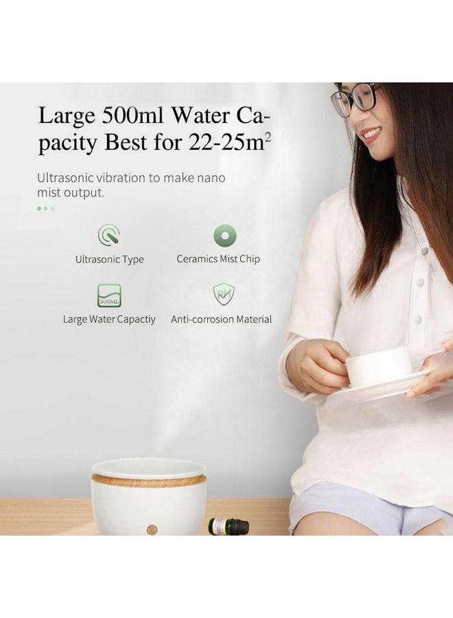 NIBEMINENT Wireless Oil Diffuser Air Humidifier White 18.1x12.5cm - Image 5