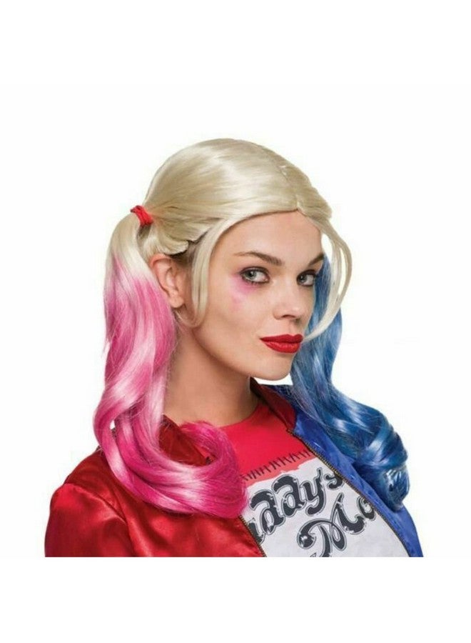 Rubies Women's Suicide Squad Harley Quinn Costume Wig for Themed Parties and Halloween - As Shown, One Size - Image 1