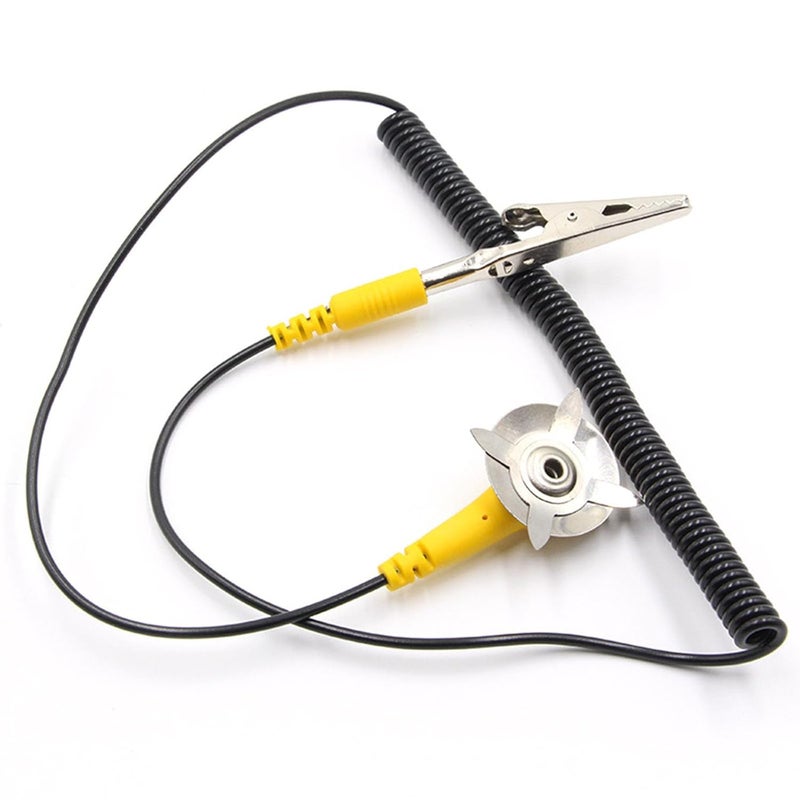 كابل التأريض الاحترافي المضاد للكهرباء الساكنة، سلك نحاسي مطلي ببولي يوريثان للتأريض الكهروستاتيكي - Image 5