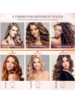 General Automatic curling iron, cordless auto-rotating curling iron with 6 temperatures and timer, auto-off rechargeable cordless curling iron  - Image 2