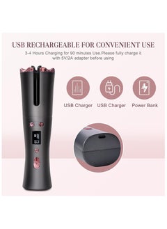 General Automatic curling iron, cordless auto-rotating curling iron with 6 temperatures and timer, auto-off rechargeable cordless curling iron  - Image 4