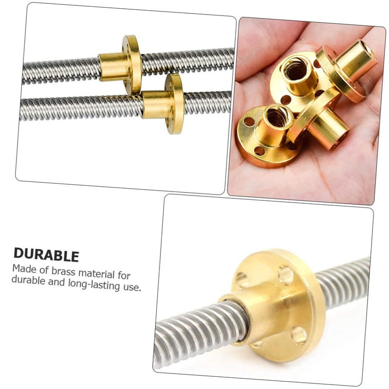 4 Pcs Printer Accessories Screw Nuts Backlash Copper Nut For High Precision Compatible Engraving Machines Wear Resistant Parts - Image 4